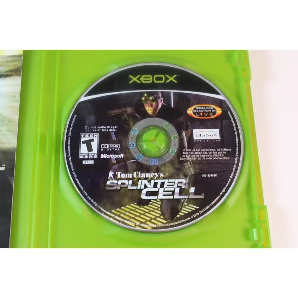 Tom Clancy's Splinter Cell (Microsoft Xbox, 2002) authentic, complete, tested